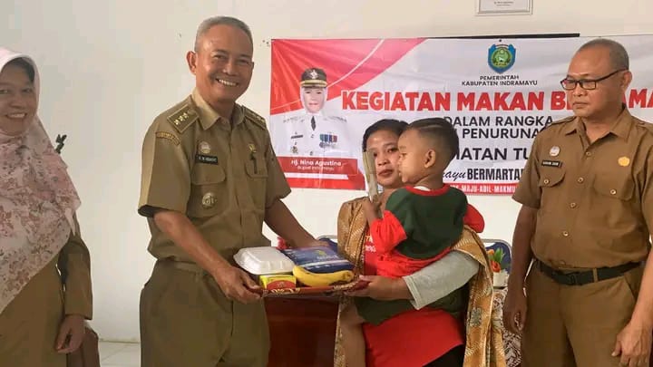 Gencar dan Masif Turunkan Angka Stunting, Diskominfo Indramayu Kembali Bagikan PMT Bergizi