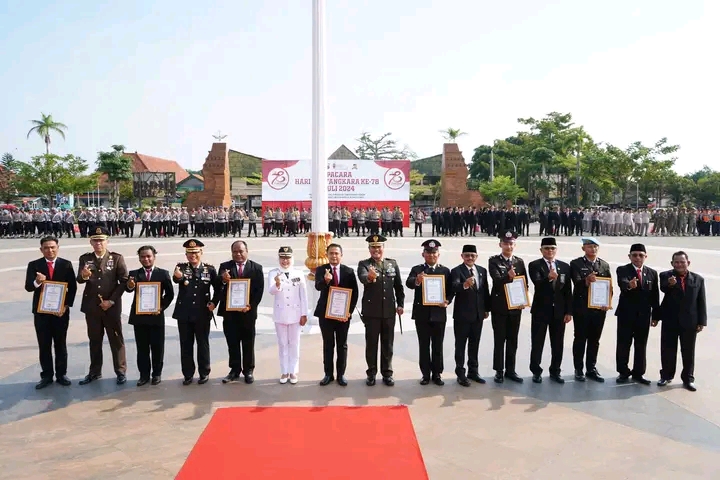 Peringatan Hari Bhayangkara Ke-78 Wujud Sinergitas Polri, TNI dan Pemkab Indramayu