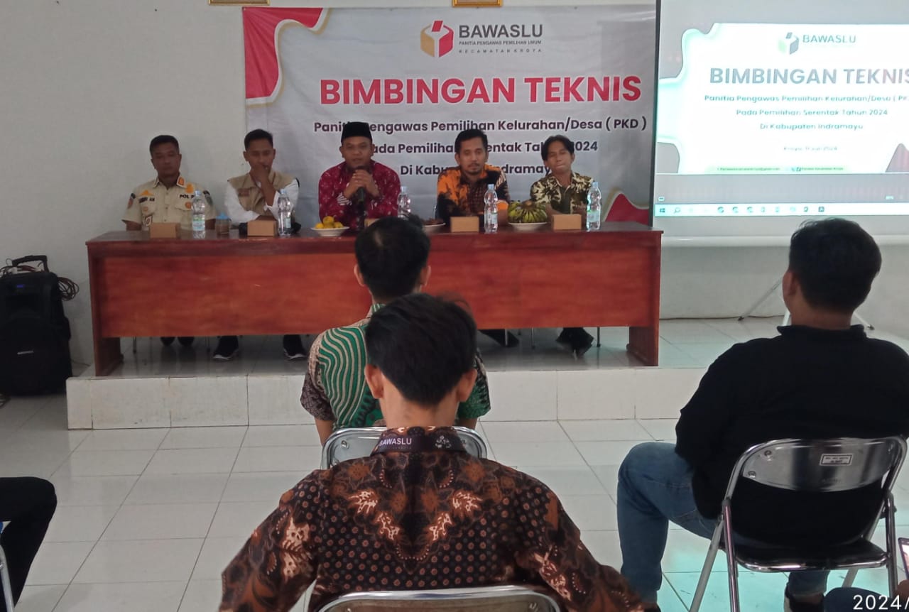 Bimbingan Teknis Panwaslucam Kroya Siapkan PKD Hadapi Pilkada 2024 Dengan Profesional