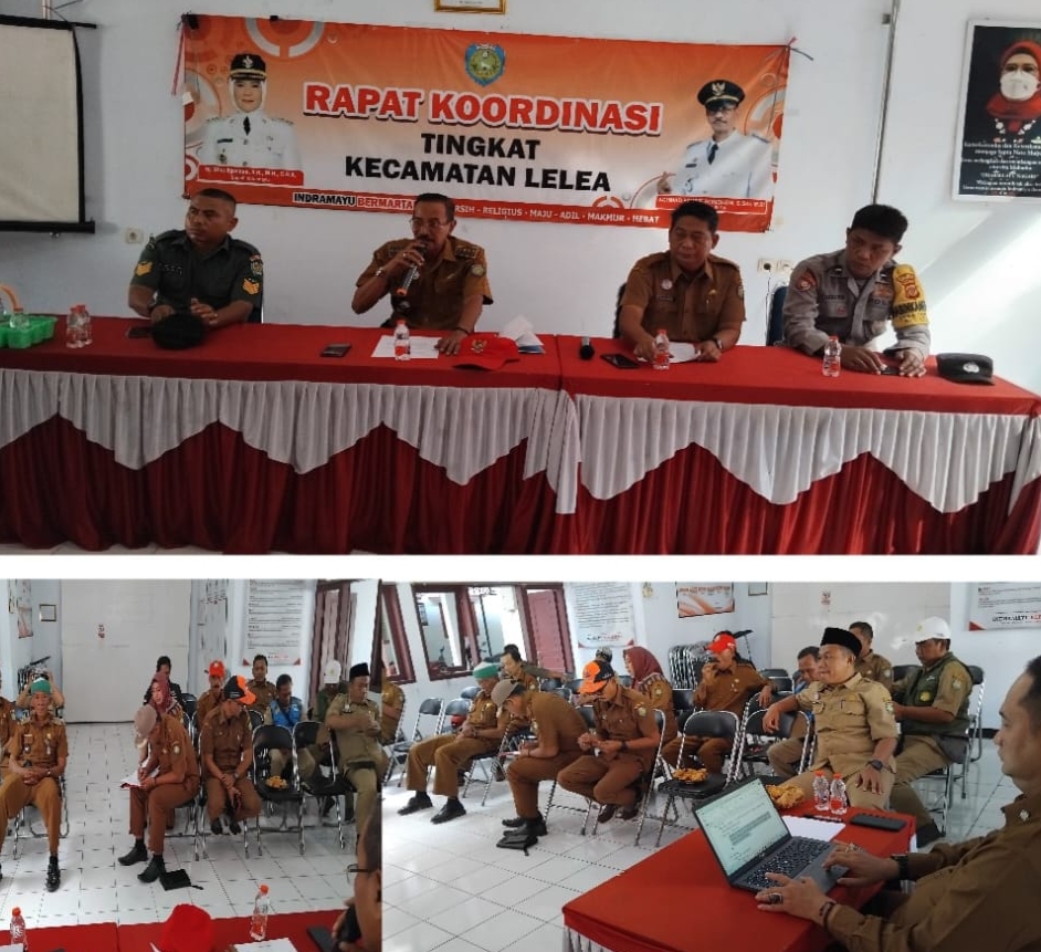 Pemcam Lelea Gelar Rapat Koordinasi Sikapi Cuaca Extream