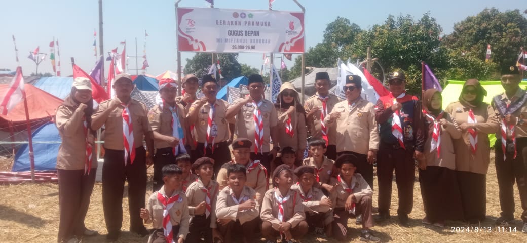 Gugus Depan MI Miftahul Barokah Mengikuti Lomba Hari Pramuka ke-63