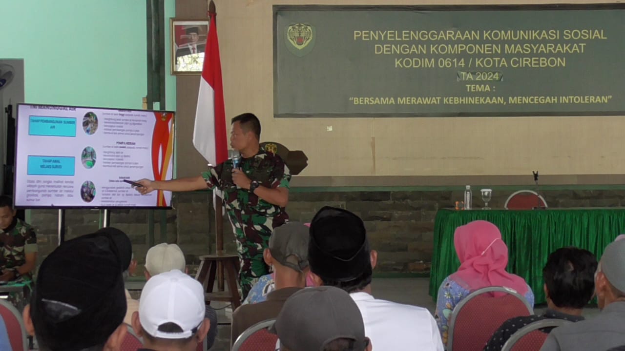 Sinergitas TNI AD Dengan Masyarakat, Kodim 0614 / Kota Cirebon Gelar Kegiatan Komsos dan Kommas