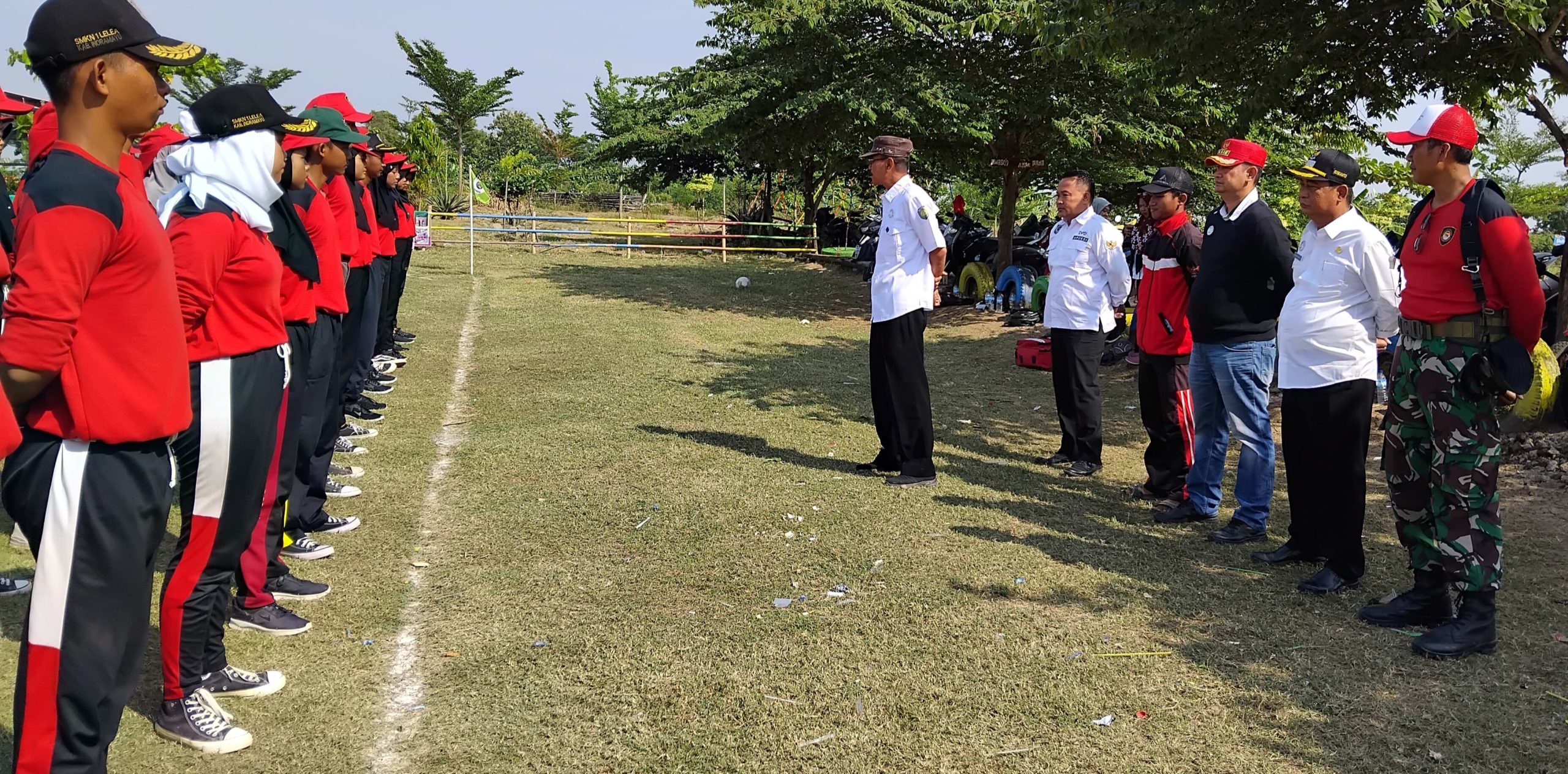 Persiapan HUT RI ke-79, Camat Fauzie Hadiri Pelatihan Siswa/i Calon Paskibra SMKN Lelea, Yang Akan Mengibarkan Bendera Merah Putih