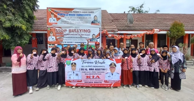 Peduli Anak Indramayu, Pemerintah Kecamatan Tukdana Berikan KIA Gratis dan Sosialisasi Stop Bullying