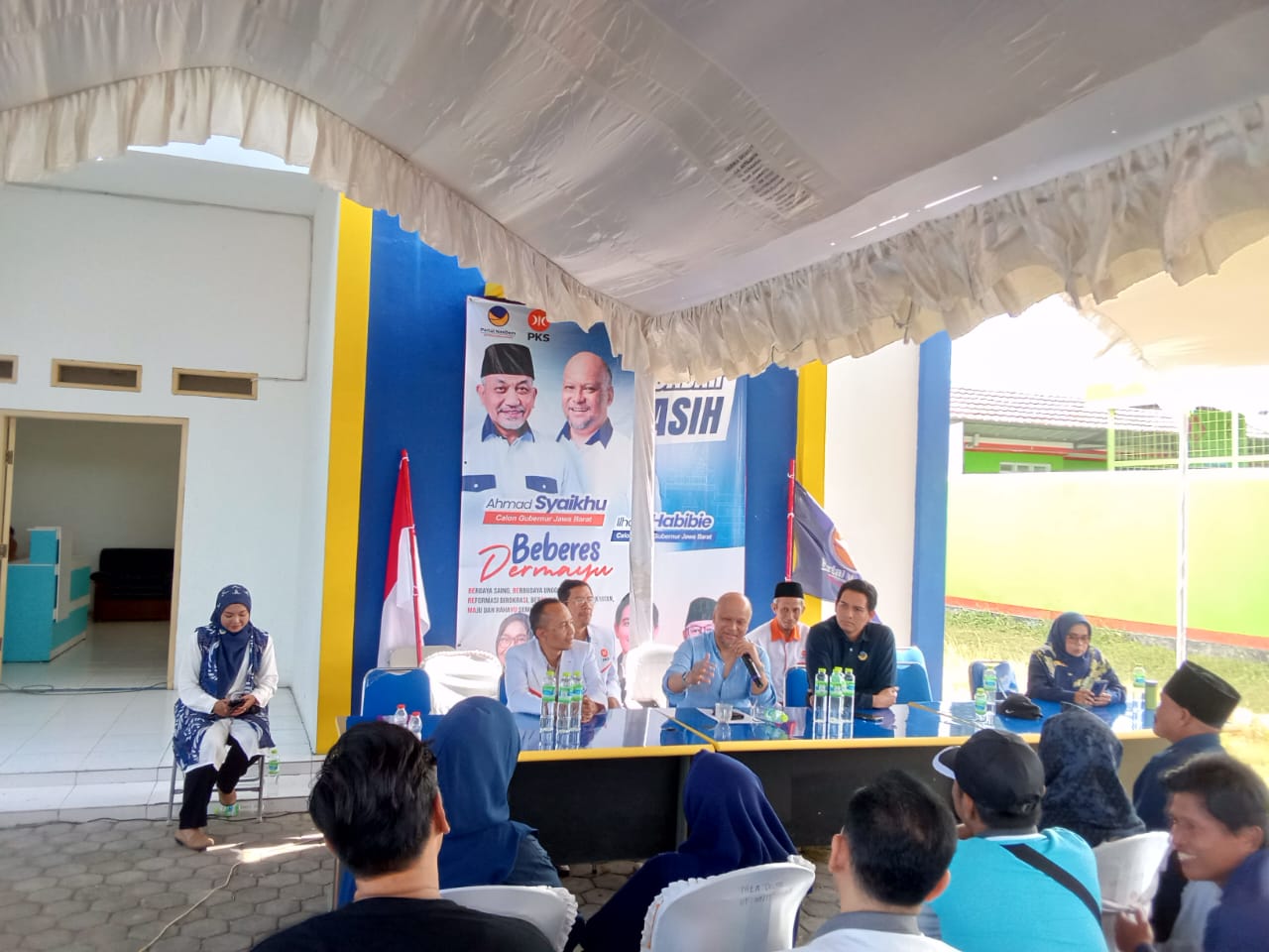 Ilham Habibie Kunjungan ke Kantor DPD Partai Nasdem Indramayu