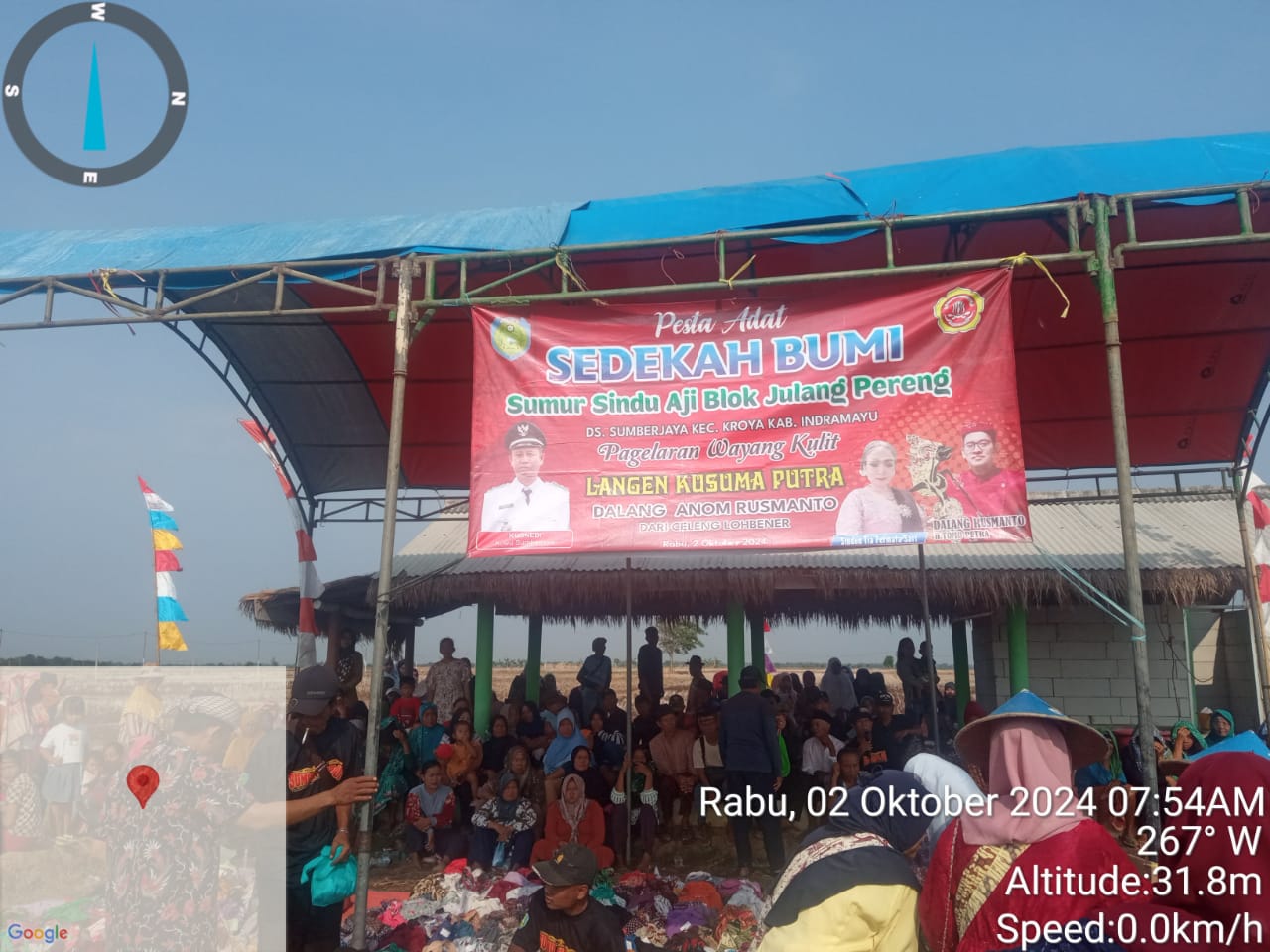 Acara Sedekah Bumi Desa Sumberjaya Gelar Wayang Kulit