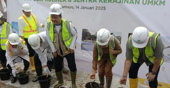 Peletakan Batu Pertama Pembangunan Masjid Cahaya Zakat di Indramayu, Senilai 2,1 Milyar