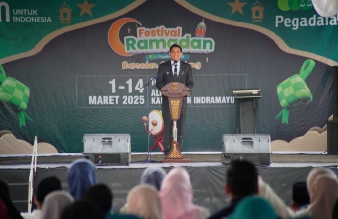 Bupati Lucky Hakim Buka Festival Ramadan Pegadiaan 2025, Bangkitkan Ekonomi dan Syiar Islam di Indramayu