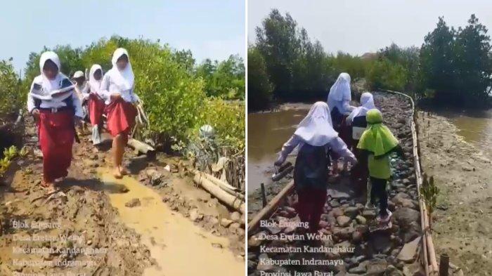 Selamat 15 Tahun Warga Blok Empang Eretan Wetan, Lewati Jalan Rusak dan Berlumpur, Berharap Dapat Jalan Layak