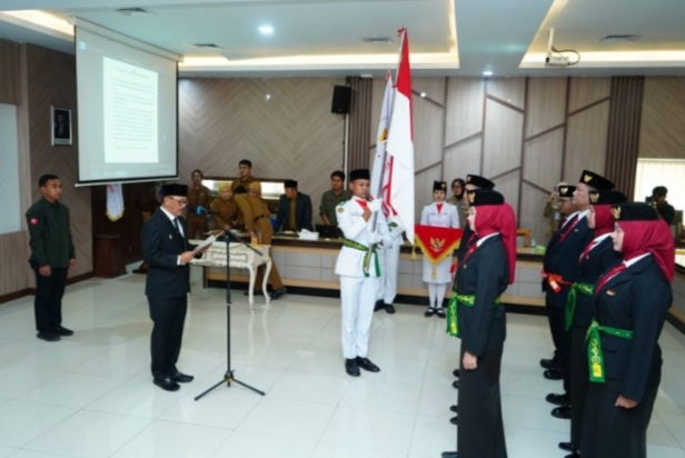 Lantik Duta Pancasila Kabupaten Indramayu, Wabup Syaefudin Ajak Teladani Nilai-Nilai Pancasila