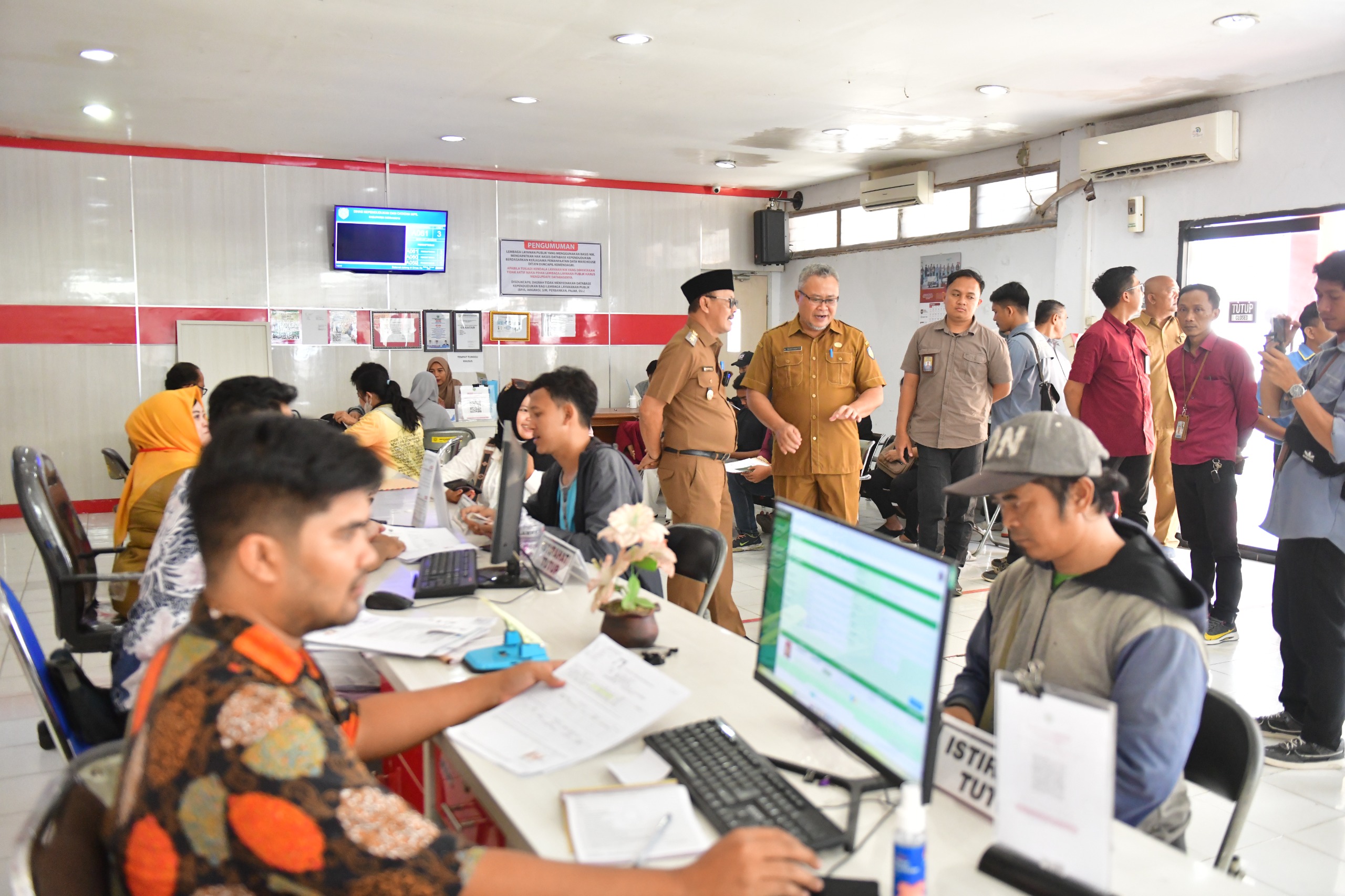 Sidak Discapil, Wabup Syaefudin Pastikan Layanan Adminduk Berjalan Maksimal