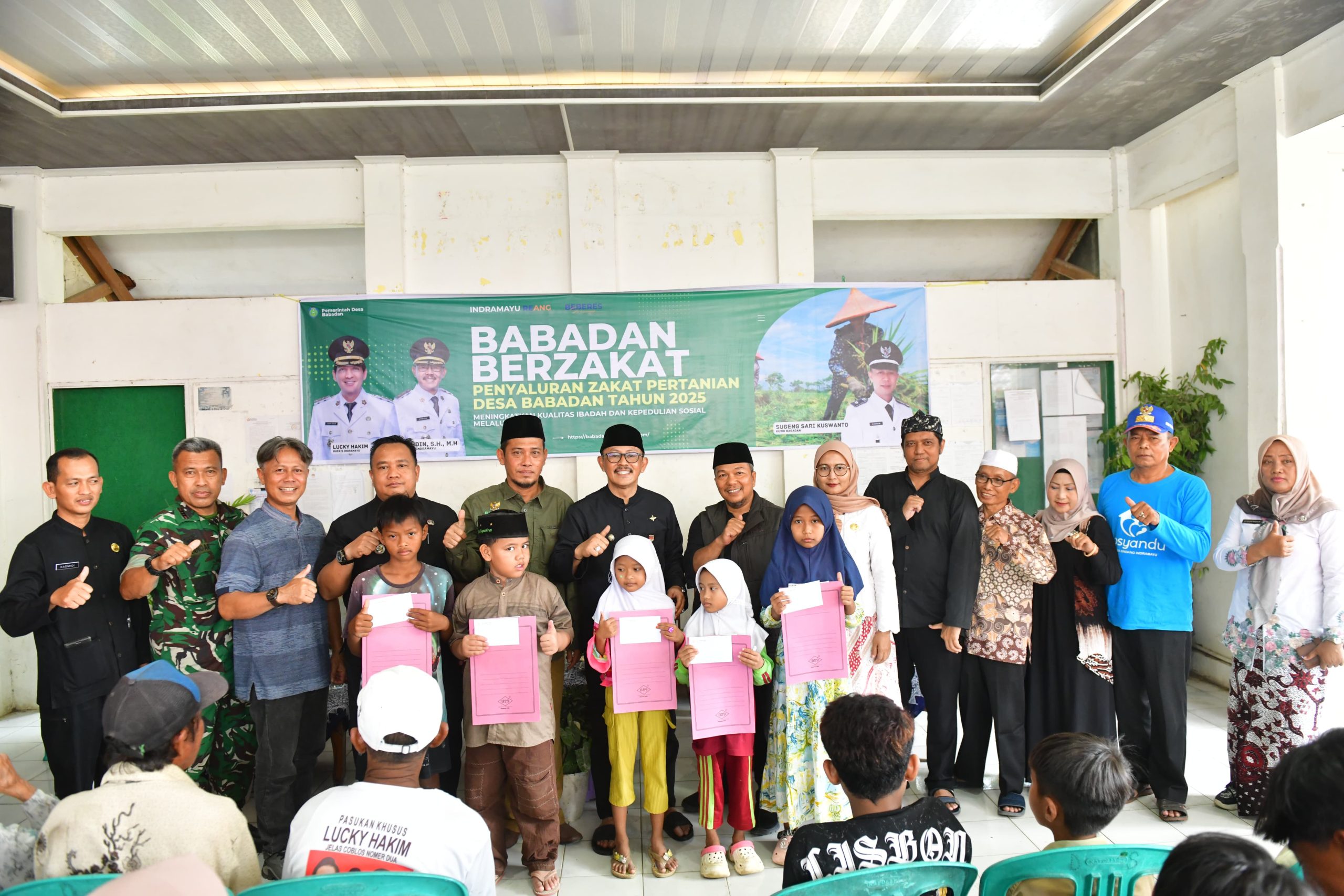 Wujudkan Program Indramayu Berzakat, Desa Babadan Salurkan Zakat Pertanian Kepada 219 Mustahiq