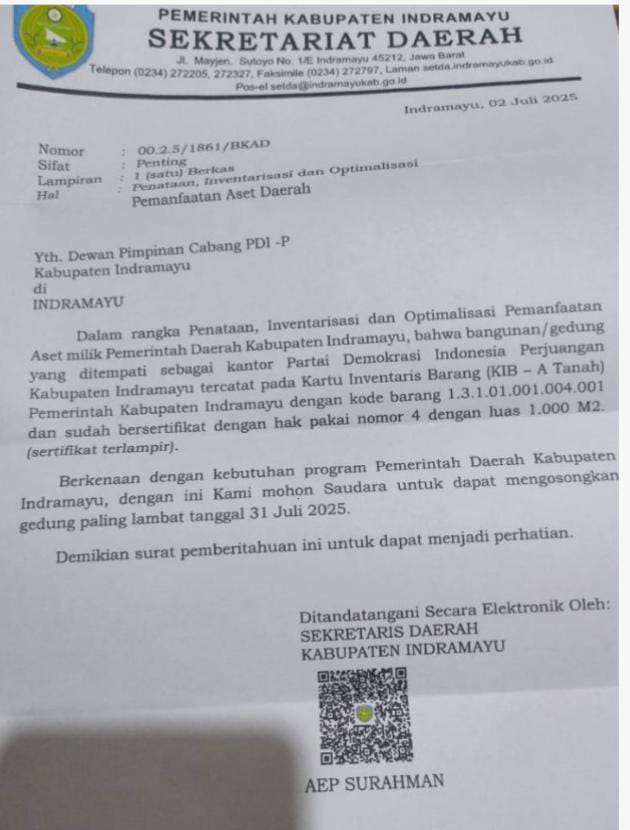 Memanas, Setelah Gedung Pers, Kini Giliran Surat Pengosongan Gedung PDIP, Sirajudin: Jika Demi Keadilan, Jangan Tebang Pilih!