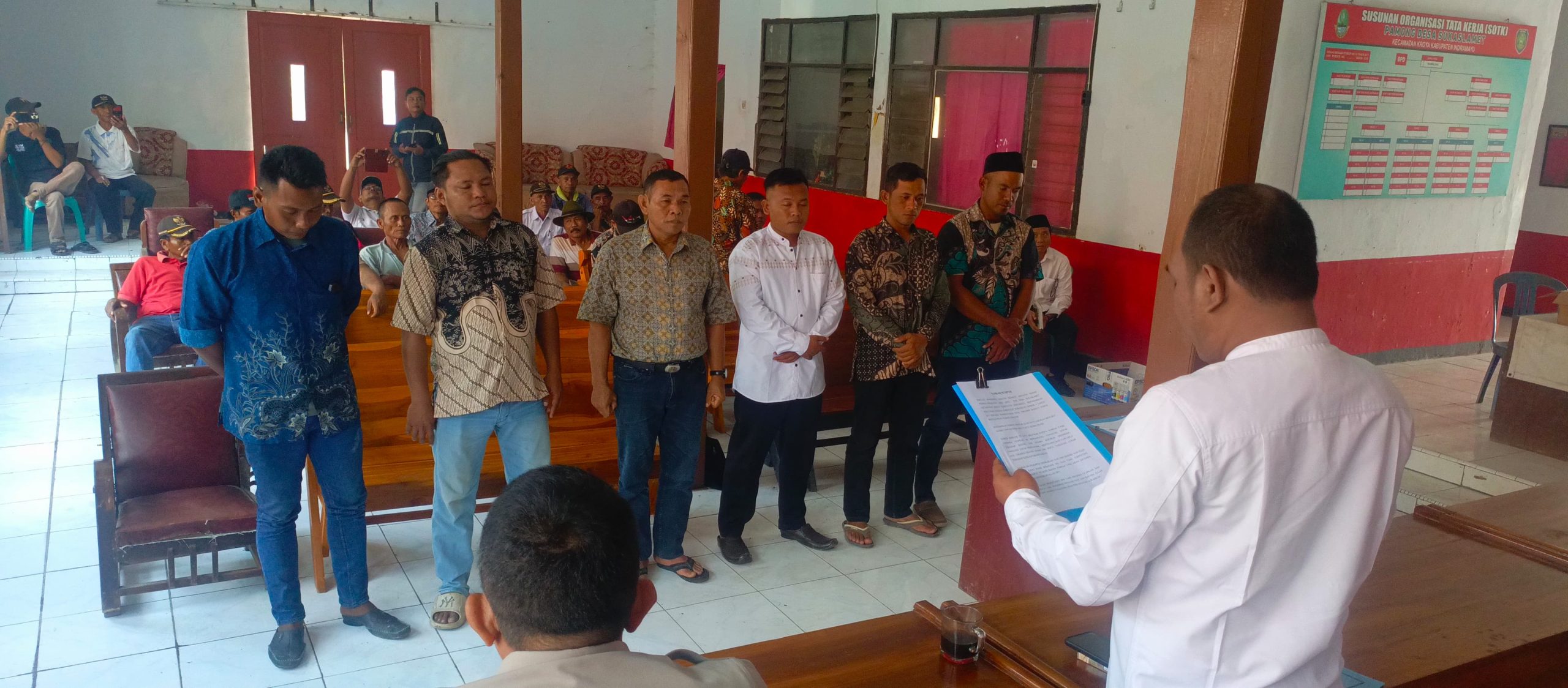 Pelantikan PAW BPD Desa Sukaselamet