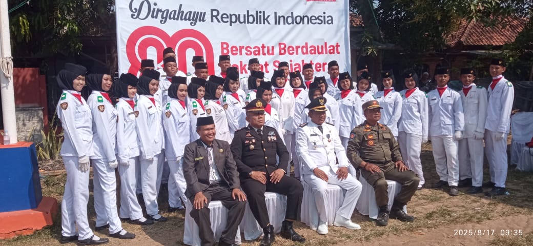 Peringati HUT Ke-80 RI, Camat Kroya Mengajak Pemuda Wujudkan Indonesia Maju