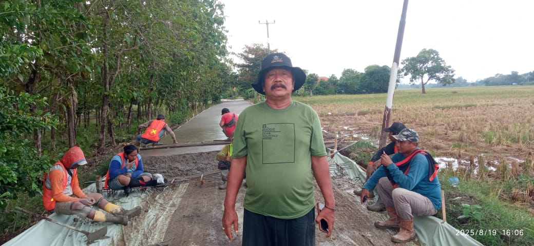 Kini Akses Jalan Blok Rancawas Di Betonisasi