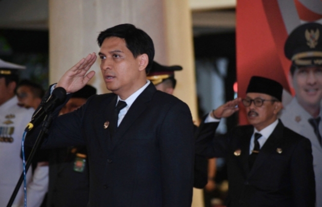 Sambut HUT ke-80 RI, Indramayu Gelar Tradisi Upacara Taptu dan Pawai Obor