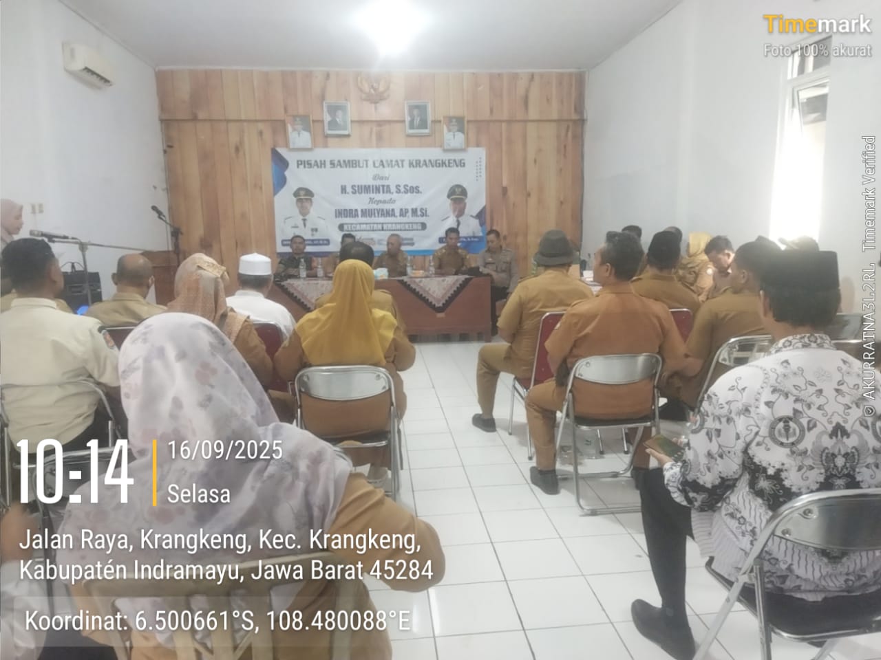Gelar Acara Pisah Sambut Camat Krangkeng