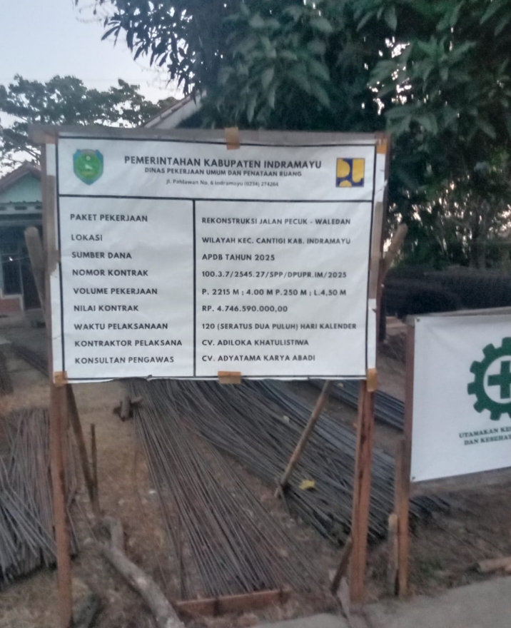 Rekonstruksi Jalan Pecuk – Waledan di Sambut Baik Masyarakat