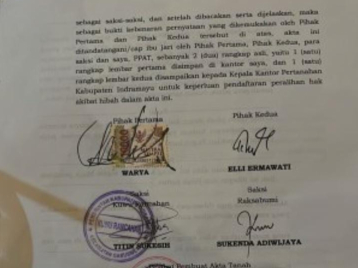 Diduga Pemalsuan Akta Hibah di Desa Rancahan,Berujung Di Laporkan Penegak Hukum