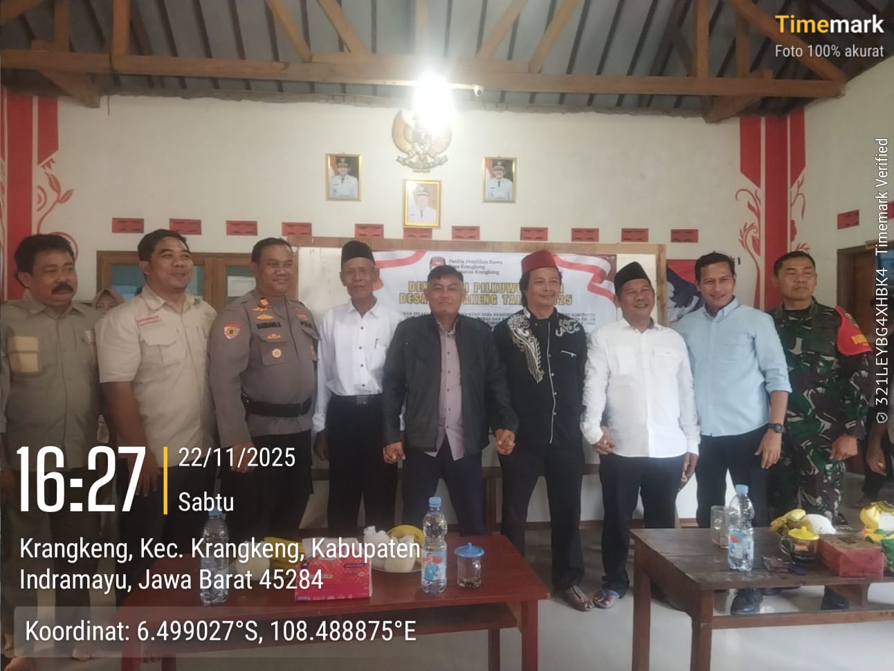 Panitia Pilwu Desa Krangkeng Selenggarakan Tahapan Penetapan Calon Kuwu dan Pengundian No Urut.