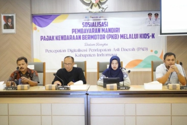 Tingkatkan PAD Lewat Pajak Kendaraan Bermotor, Bapenda Indramayu Sosialisasikan Kios-K: Bayar Pajak Kendaraan Kini Lebih Cepat dan Mandiri