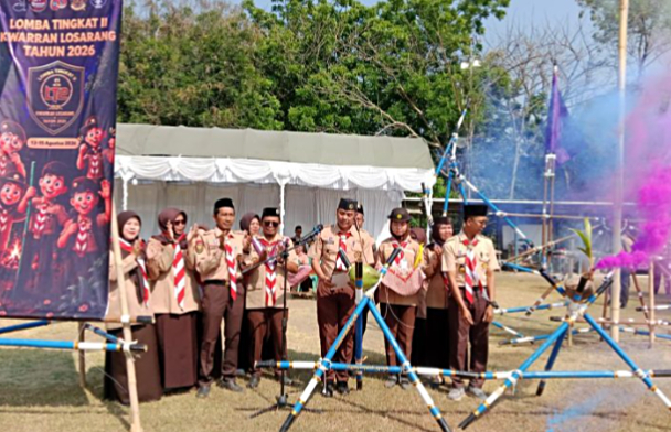 LT II Pramuka Losarang Dimulai, Bukan Sekadar Berebut Juara tapi Menempa Karakter Generasi Muda
